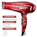JINRI Hairdryer Negative Ionic Blow Dryer 1875w Professional Salon Light Weight Hairdayer Low Noise with Concentrator Patent Red