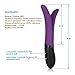 Double-Headed Vibrators for Couples, G Spot Clitoris Prostate Nipple Stimulator, 9 Patterns Silicone Massage Adult Toy for Women Couples (Purple)thumb 2