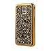 Galaxy S5 Case, ikasus Shiny Sparkle Bling Glitter Handcraft Crystal [Rhinestone Diamond] Hard Plastic Plated Slim Case Cover Full Cover Protective Case for Samsung Galaxy S5 / Galaxy SV i9600 (Gold)