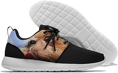 Unisex Casual Flyknit Sneakers Mashup Air Mesh Thoughtful Dog Breathable Lace Up 3DPrinted Shoes For Men Womens 44