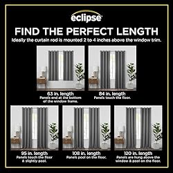 Eclipse 100% Blackout Curtain, Larissa Leaf Grommet