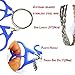 Bytiyar 2 packs Pocket Stainless Steel Wire Saw with Plastic Finger Handle Ring for Emergency Surival Camping Tool Kits
