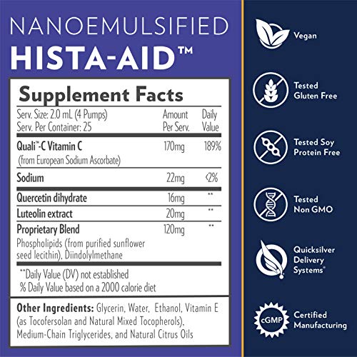 Quicksilver Scientific Nanoemulsified HistaAid Liposomal Vitamin C