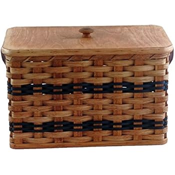 Amazon Com Amish Handmade Bread Box W Lid And Leather Loop