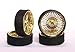 Hoppin Hydros Gold Playaz Monster 24's Rims Wheels w/Ultra Low Profile Tires (for Hobby Model Kits) 1/24 1/25 Scale