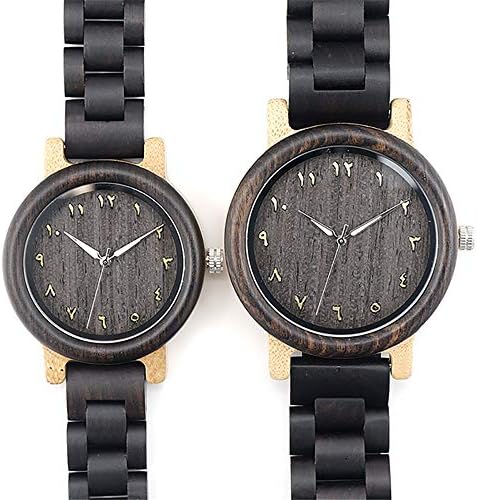 Watch The Wooden Quartz Waterproof Fashion Casual Couple Watch 2PC