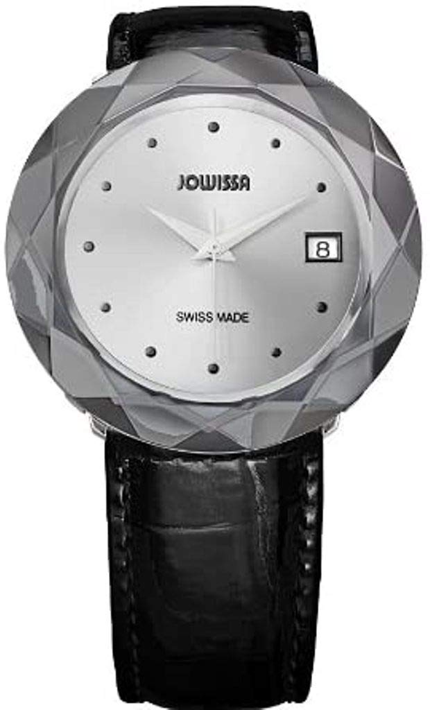Jowissa Safira 99 Women's Quartz Watch with Silver Dial Analogue Display and Black Leather Strap J1.186.XL