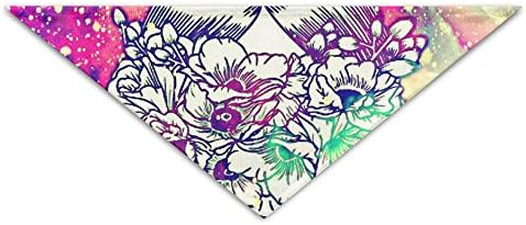 KLVXU Dog Bibs Dog Saliva Towel Cotton Flower Girl Triangular Bandage Scarf Accessories For Small Puppy Dogs Pet Dog