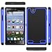 ZTE Lever Case, LK [Shock Absorption ] Impact Resistant Hybrid Dual Layer Armor Defender Protective Case Cover for ZTE Lever LTE (Blue)