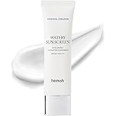 HEIMISH Moringa Ceramide Hyaluronic Hydrating Watery Sunscreen - SPF Face Moisturiser, Daily Sunscreen For Face, Broad Spectrum SPF 50, Non-greasy, Lightweight with Hyaluronic Acid, 1.7fl.oz/50ml