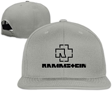 Haruforone Rammstein Heavy Metal Rock Band Summer Custom Unisex Adjustable Baseball Snapback Hip Hop Cap Hat Ash