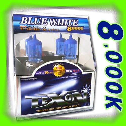 TEXON 8000K XENON HALOGEN 2 BULBS BLUE-WHITE 9005 HB3 100W