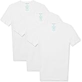 Tommy John Men's High V Neck Undershirt, Second Skin Fabric, Slim Fit T-Shirt with Stay Tuck Design