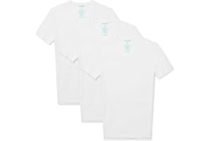 Tommy John Men's High V Neck Undershirt, Second Skin Fabric, Slim Fit T-Shirt with Stay Tuck Design