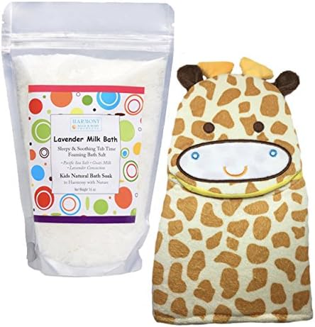 LAVENDER BATH MILK KIDS (Lavender Bath Milk + Giraffe Bath Cloth)