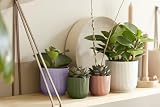 elho Vibes Fold Round Mini Pot 11.1 x 10.5 cm Purple Lilac 100% Recycled view 7