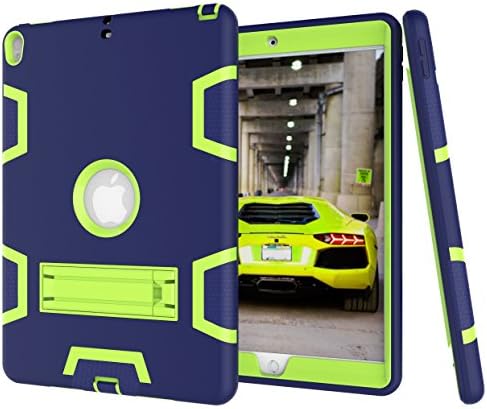 iPad Pro 10.5 Case, Jessica Shockproof [Drop Protection] 3in1 Rugged Hybrid Silicone Skin with PC Plastic with Built in Kickstand for Apple iPad Pro 10.5 Inch 2017 Model