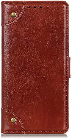 Case for OPPO Reno 10x Zoom, KAIDON [21#] PU Leather Magnetic Clasp Flip Stand Case for OPPO Reno 10x Zoom (Brown)