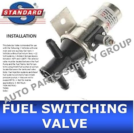 Amazon Com Dual Tank Switching Valve Selector Fuel Gas 3 Port Switch Valve W Clamps Wire Connector 2 Two Tanks Main Auxiliary Brand Smp Standard Motor Product Apsg Automotive