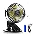 Aurho Battery Operated Clip on Fan, Baby Stroller Fan with 3 Speeds 360° Rotation Rechargeable Battery USB Powered Quite Mini Desk Fan for Office, Home, Gym, Dorm, Camping, Travel, Indoor and Outdoor