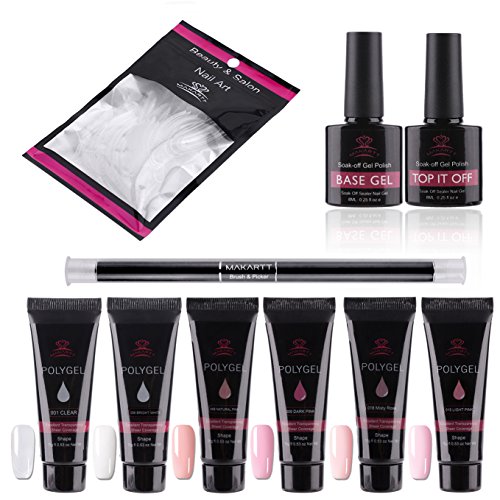 Makartt P-01 Poly Gel Kit PolyGel Nail Enhancement Professional Nail Technician All-in-One French Kit