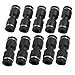 uxcell 10 Pcs Air Pneumatic 6mm to 6mm Straight Push in Connectors Quick Fittings