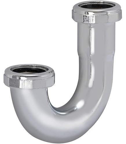 Amazon.com: ZM Heavy-Duty Brass J-Bend Sink Trap with a Captive
