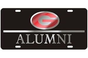 CRAFTIQUE Georgia Bulldogs Black Alumni Laser Cut Inlaid Mirror Plate
