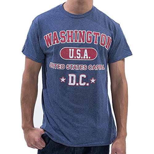 Washington dc us capital printed t-shirt (x-large/blue)