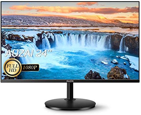 Computer Monitor - AUZAI 24 inch 1080p FHD LED Computer Monitor for Business - 75Hz with HDMI and VGA Port, Tilt Adjustment, 178° Wide View Angle, 3-Sided Micro Edge Design 1 Computer Monitor - AUZAI 24 inch 1080p FHD LED Computer Monitor for Business - 75Hz with HDMI and VGA Port, Tilt Adjustment, 178° Wide View Angle, 3-Sided Micro Edge Design