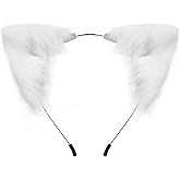 SMILETERNITY Handmade Fox Wolf Cat Ears Headwear Costume Accessories for Halloween Christmas Party