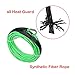 Green 50ft 1/4 inch 7000lbs Synthetic Winch Rope w/Rock Heat Guard Car SUV ATV UTV KFI Ramsey Truck