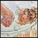 Smdoxi 5D DIY Diamond Painting Beautiful Sexy Girl in The Shower Tank New Crafts Painting DIY Diamond Embroidery kitsroidery Mosaic Diamond Wall Painting (Multi) (Multi, ONE Size)