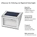 signstek Upgraded Version 6 Pack 3 LED Solar Light - Outdoor Stainless Steel Solar Powered Wireless Step Light for Staircase,Stairways, Path, Landscape,Garden, Floor,Wall Patio, etc
