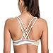 CRZ YOGA Women's Workout Cross Back Soft Fit Light Support Yoga Sports Bra Multicoloured #3 M
