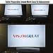 VisualGreat GP80 Projector, Portable Size Top Game Video Entertainment,1800 LMS LED Light Output Brightness for Home Theater 1080P Ready via Double USB To Achieve Your Movie at Your Family Party