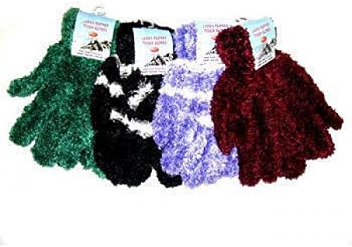 Pair Of Ladies Feather Touch Gloves 12 Packs