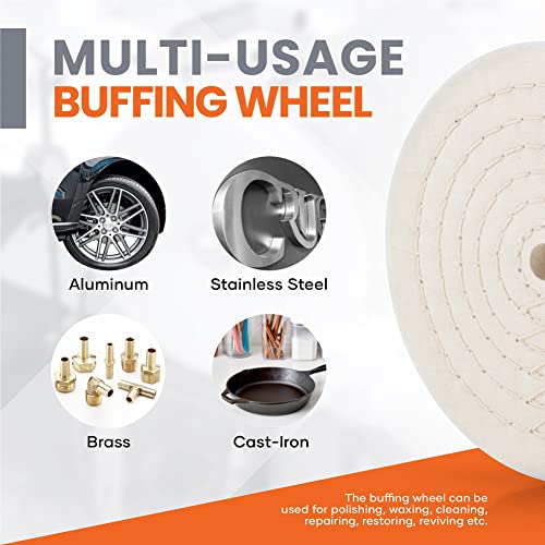 Buffing Wheels for Bench Grinder 8 Inch Extra Thick Buffing Wheel