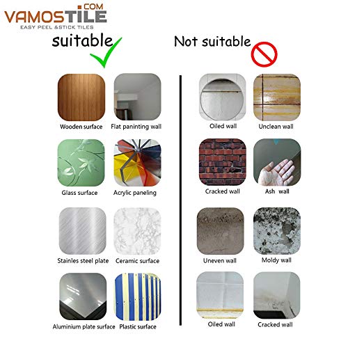 Premium Peel and Stick Tile Backsplash,Stick On Backsplash Wall Tiles for Kitchen & Bathroom-Removable,Self Adhesive-11 x 9.2" (6 Sheets, Brown) - Thumbnail 7