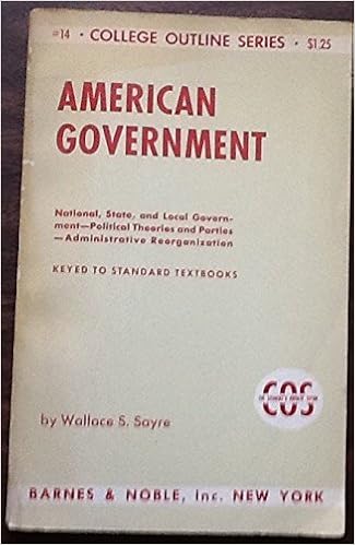 American Government Barnes Noble College Outline Series No 14