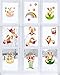 Moon Boat 69 pcs Easter Window Clings Decorations-Bunny Rabbits Egg -Party Ornaments (4 Sheets)