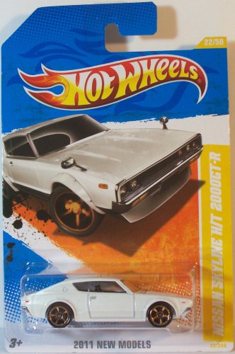 2011 Hot Wheels 2011 New Models Nissan Skyline H/T 2000GT-R White #22/244