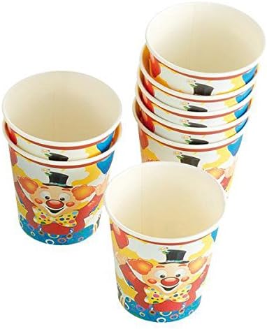 NEW Cups Clown with balloons, 200 ml, 8 pcs.