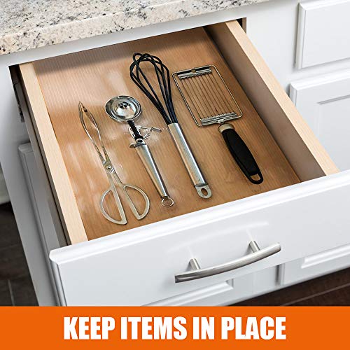 ACMETOP Shelf Liner, NonSlip NonAdhesive Drawer Liner, 12 Inch x 20