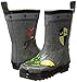 Kidorable Dragon Knight Grey Natural Rubber Rain Boots With A Pull On Heel Tab (Big Kid)