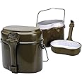 Books.And.More Original Soviet Russian Army Soldier Mess & Griddle Kit Canteen Pot Army Soldier Lunch Box