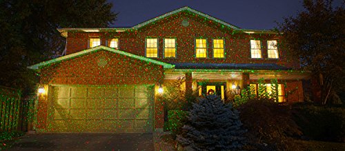 LedMAll Remote Controllable RGB Laser Outdoor Garden Landscape Light Red, Green and Blue