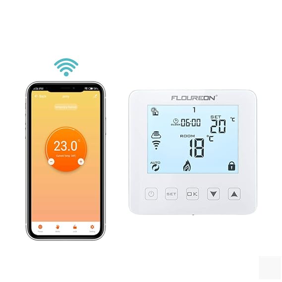 Wifi Raumthermostat digital Thermostat programmierbar Raumtemperaturregler für Wasser Fussbodenheizung Gaskessel Heizung Wand