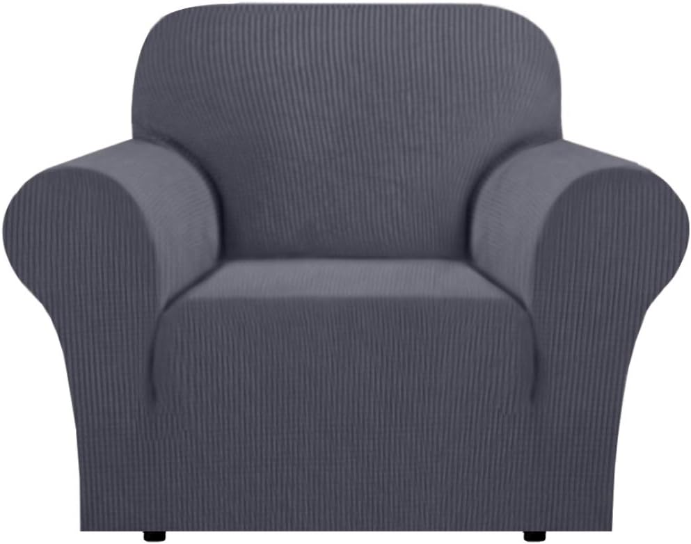 Skid Proof Sofa Covers Stylish Furniture Cover Armchair Slipcover for Moving Jacquard Spandex Couch Covers, Form Fitted Stretch Chair Covers Couch Slip Sofa Covers (Chair, Grey): Home & Kitchen