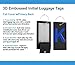 Highwind Luggage Bag Tag Initial - Fully Bendable Tag w/Stainless Steel Loop